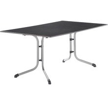 Klapptisch vivodur 165x95x73 cm graphit grau