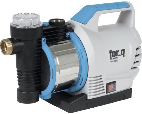 Gartenpumpe for_q FQ-GP 3.200 mit ECO Motor und integriertes Rückschlagventil, Hauswasserwerk zur Wasserversorgung im Haus und Garten