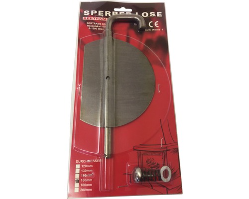 Sperrschieber mit Zubehör in Verpackung
