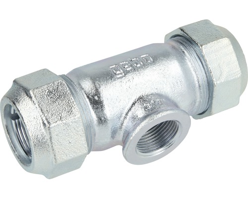 Gebo Plast T-Stück Mit Außengewinde – PE-Klemmfitting Für Trinkwasserleitung, DVGW-geprüft, 25 X 3/4 X 25 Mm