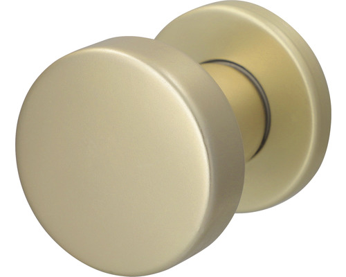 Türknopf auf Rosette alu F2 eloxiert Ø 50 mm für Haus + Wohnungseingangstüren Türknauf aus Metall