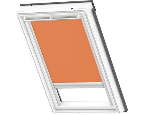 VELUX Verdunkelungsrollo uni orange solarbetrieben Rahmen aluminium DSL F06 4564S