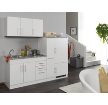 Held Möbel Küchenzeile mit Geräten Toronto 210 cm Frontfarbe weiß matt Korpusfarbe weiß zerlegt-thumb-0