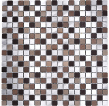 Aluminiummosaik XAM A971 kupfer/silber 31,7x31,7 cm
