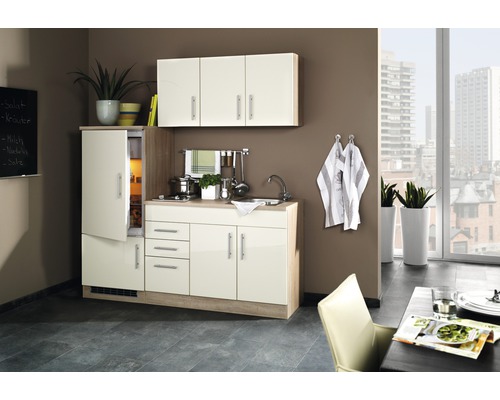 Held Möbel Singleküche mit Geräten Toronto 180 cm creme hochglanz zerlegt 908.6509 Held Möbel Singleküche mit Geräten Toronto 180 cm creme hochglanz zerlegt 908.6509