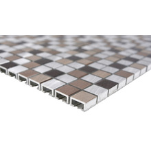 Aluminiummosaik XAM A971 kupfer/silber 31,7x31,7 cm-thumb-1