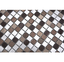 Aluminiummosaik XAM A971 kupfer/silber 31,7x31,7 cm