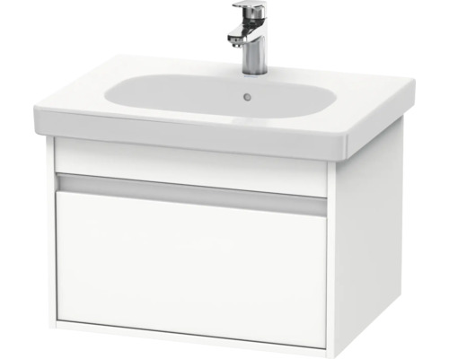 Waschtisch mit Unterschrank und Armatur für das Badezimmer