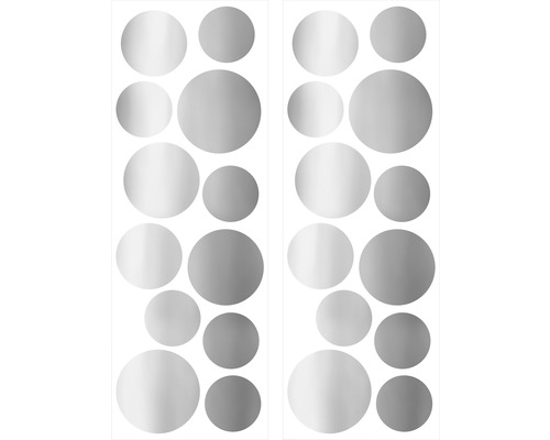 Wandsticker Punkte silber 25x70 cm Wandsticker Punkte silber 25x70 cm