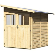 Gartenhaus aus Holz mit Fenster und Doppeltür