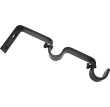Wandträger 2-läufig für Memphis schwarz Ø 16 mm 2 Stk.