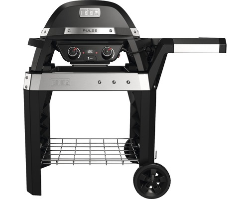 Weber Elektrogrill Pulse 2000 mit Rollwagen 2200 Watt Power Weber Pulse Elektrogrill mit Wagen