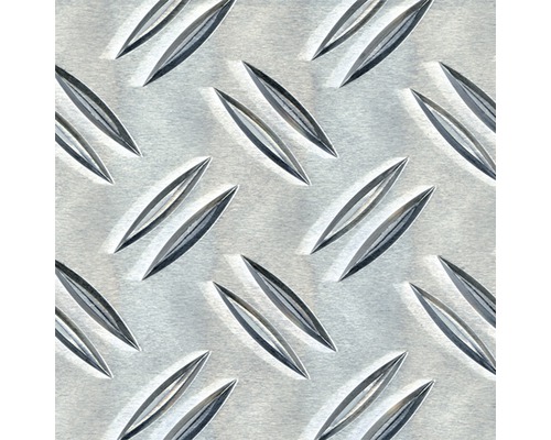 Riffelblech Aluminium 750x750x1 mm Aluminium Riffelblech Textur mit erhabenen Riffeln
