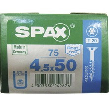 Verpackung Spax Schrauben 4,5x50 Millimeter, 75 Stück