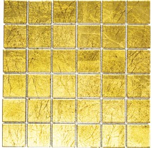 Glasmosaik XCM 8GO25 gold 30x30 cm-thumb-0
