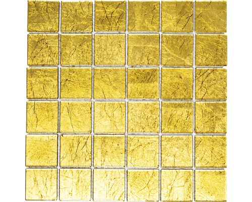 Glasmosaik XCM 8GO25 gold 30x30 cm-0
