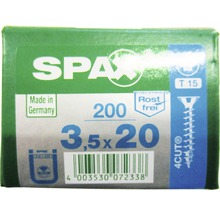 Spax Schraubenpackung mit 200 Schrauben, Größe 3,5x20