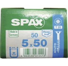 SPAX Schraubenpackung, 5 x 50 Millimeter, Edelstahlausführung, Made in Germany