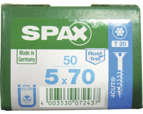 Packung Spax Schrauben 5 x 70 mm