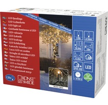 Verpackung einer LED Lichterkette für den Außenbereich mit schwarzem Kabel