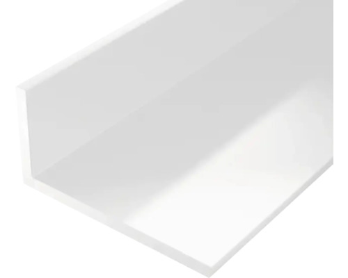 Winkelprofil PVC weiß 20x10x1,5 mm, 1 m