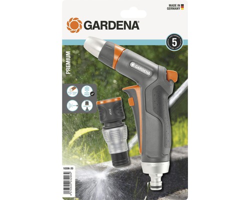 Premium Reinigungsspritzen GARDENA Set inkl. Schlauchupplung Gardena Premium Reinigungsspritze Set mit Adapter zur Reinigung und Bewässerung