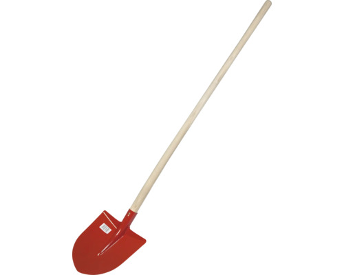 Damen Spaten Rot Mit Stahlblatt - 106 Cm Gartenspaten Mit Buchenholz-Stiel