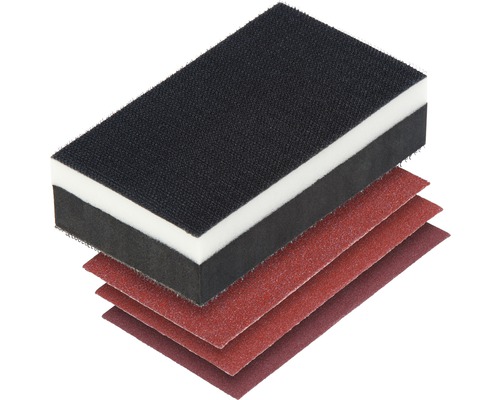 Schleifklotz mit Schleifpapier