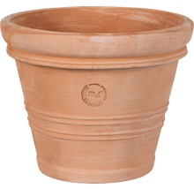 Blumentopf aus Terrakotta mit gerippter Textur