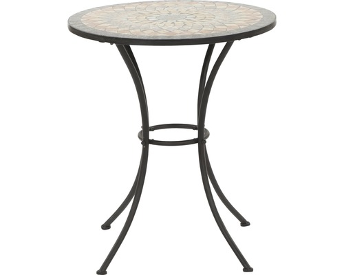 Balkontisch Siena Garden Prato Stein Mosaikoptik Ø 60 H 69,5 cm grau Balkontisch Siena Garden Prato Stein Mosaikoptik Ø 60 H 69,5 cm grau