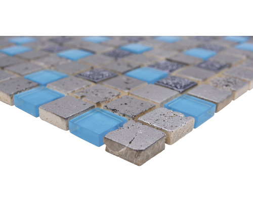 Mosaikfliesen aus Glas und Stein