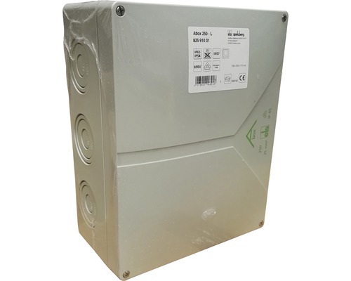 Spelsberg Feuchtraum Verbindungsdose 250x200x115 mm grau ohne Klemmen 82591001 Speiberg Abox 250-L Abzweigdose aus Kunststoff