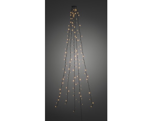 Lichterkette in Form eines Weihnachtsbaumes