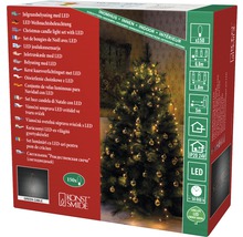 LED-Weihnachtsbaumkerzen mit grünem Kabel, 150 Stück, für Innenräume