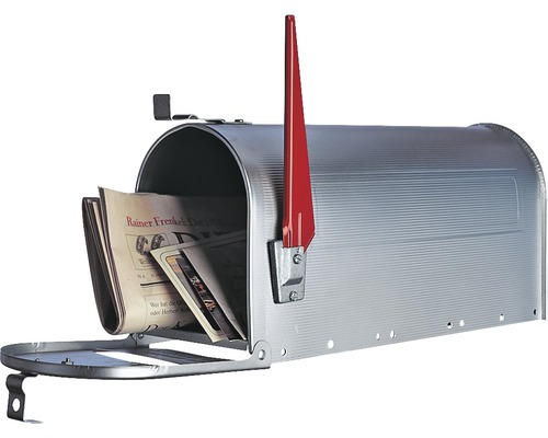Burg Wächter Briefkasten US-Mailbox Aluminium BxHxT 170/220/480 mm alu