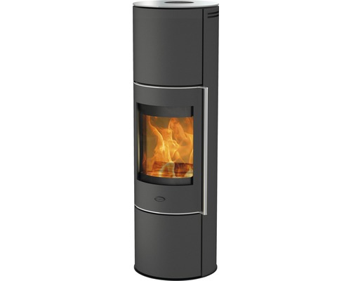 Kaminofen Fireplace Perondi RLU Stahl schwarz 5 kW mit Glasabdeckung