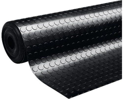 Gummiläufer Noppen schwarz 100 cm breit (Meterware)