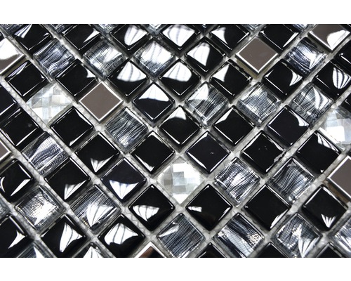 Mosaikfliesenmuster aus Glas und Naturstein