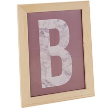 Bilderrahmen aus Holz mit dem Buchstaben B