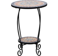 Blumenständer Pflanzenständer Siena Garten Prato Eisen-Mosaik B 41 H 59 cm schwarz