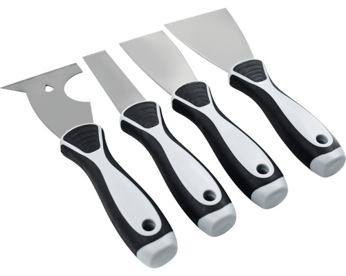 Satz Spachtel mit Kunststoffgriff, vier Stück