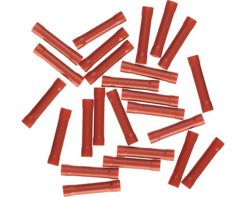 Haupa BLV260350 Stoßverbinder isoliert 0,5-1,0 mm² rot 25 Stück Mehrere Aderendhülsen