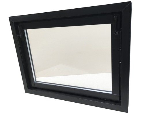 WOLFA Mehrzweck Kipp-Fenster PLUS Kunststoff braun 600x400 mm mit Isolierglas
