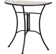Balkontisch Siena Garden Prato Stein Mosaikoptik 70x35x71 cm grau