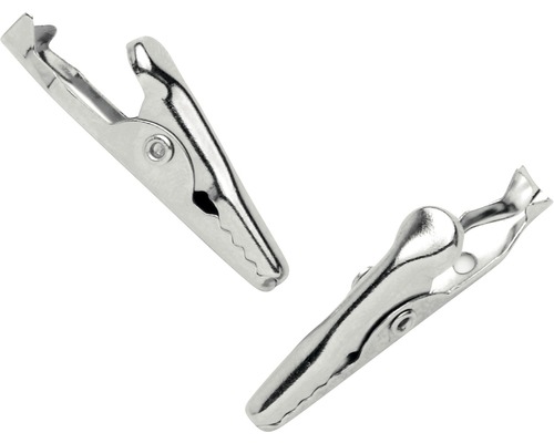 Krokodilklemmen Aus Metall – 100 Stück, Silber, 40 Mm, Für Haare & Basteln