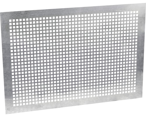 WOLFA Schutzgitter für Kipp-Fenster 100x50 cm (Gittermaß 88,3x38,9 cm) Rechteckiger Lüftungsrost aus Metall mit quadratischen Löchern
