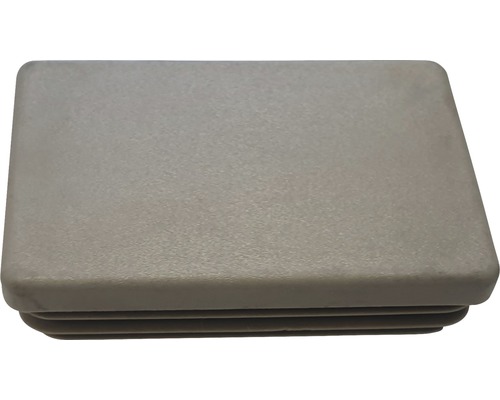Pfostenkappe BLÄSER 6 x 4 cm grau Rechteckige Rohrabdeckung aus Kunststoff
