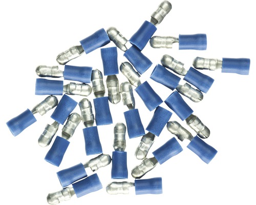 Haupa BLV260448 Rundstecker isoliert 1,5-2,5 mm² blau 25 Stück