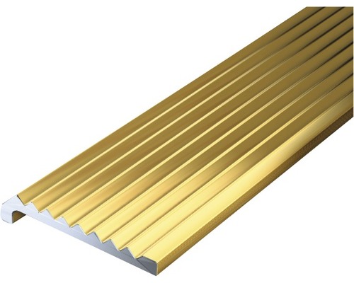 Abschlussprofil Alu gold eloxiert 23x6,3x2 mm, 2 m Abschlussprofil Alu gold eloxiert 23x6,3x2 mm, 2 m
