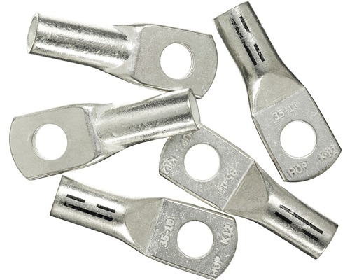 Haupa BLV290336 Presskabelschuh M10 35 mm² 5 Stück Mehrere Kabelschuhe aus Metall mit Bohrung